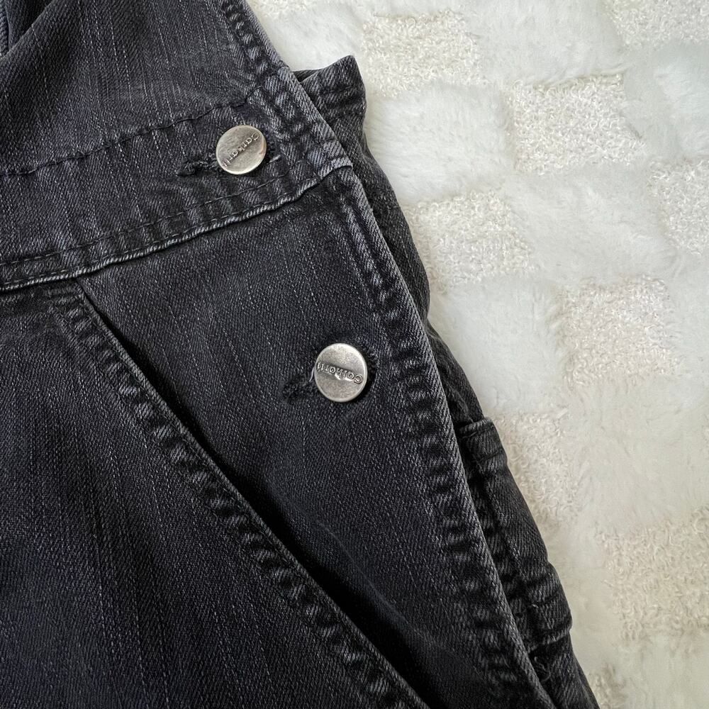 Carhartt Overalls Womens Large 12 14 Short Black Bib Denim Workwear - Picture 5 of 9